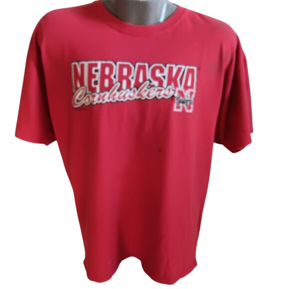 Nebraska Cornhuskers Big Red  XL Men's Vintage T-shirt Gildan Huskers 1990's - Picture 3 of 8
